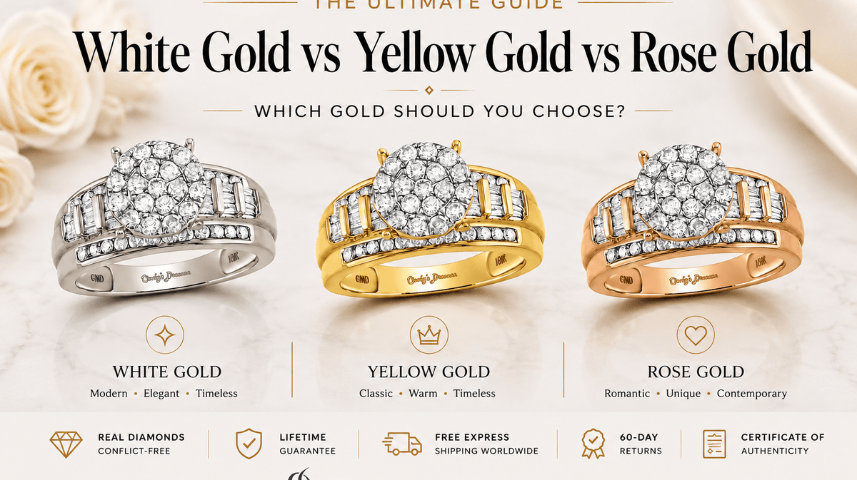 White Gold vs Yellow Gold vs Rose Gold: Which Gold Should You Choose? - Splendid Jewellery