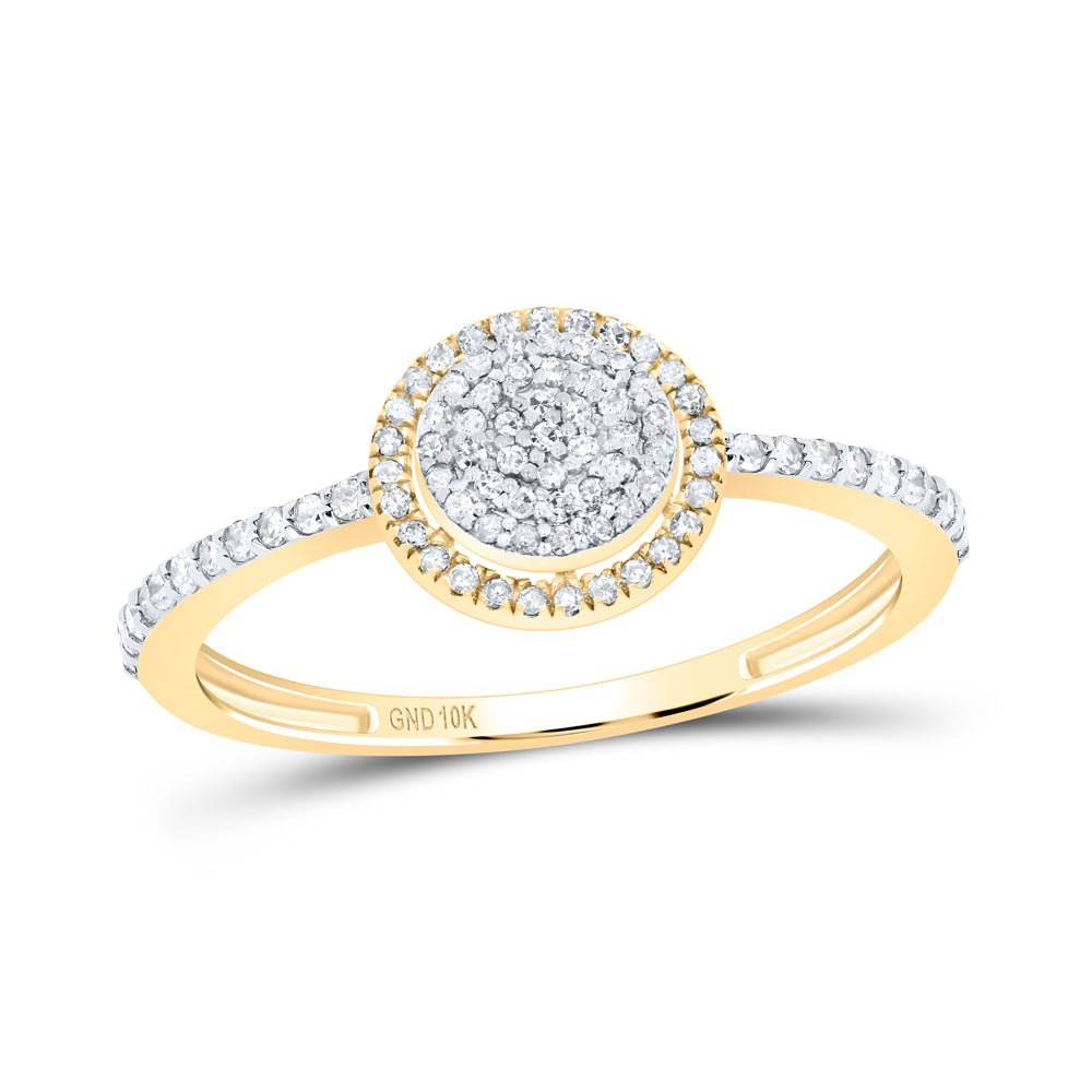 10K Yellow Gold Diamond Ring 1/3 Cttw - Splendid Jewellery