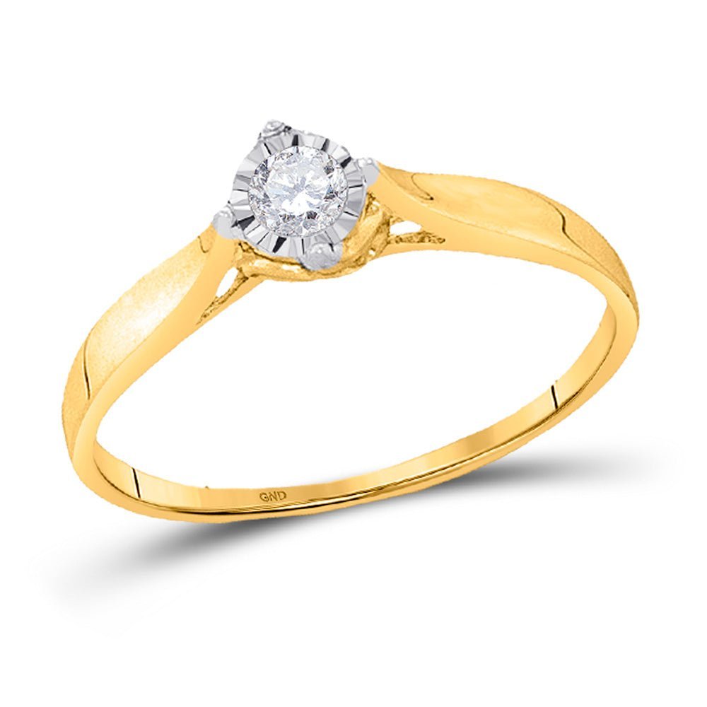 10kt Golden Brilliance Diamond Promise Ring - Splendid Jewellery