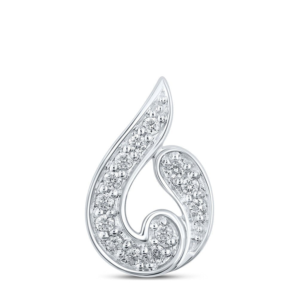 10kt White Gold Diamond Elegance Pendant | Splendid Jewellery - Splendid Jewellery