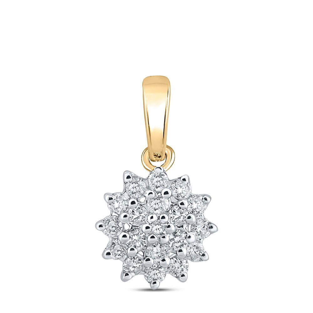 10kt Yellow Gold Diamond Brilliance Pendant | Splendid Jewellery - Splendid Jewellery