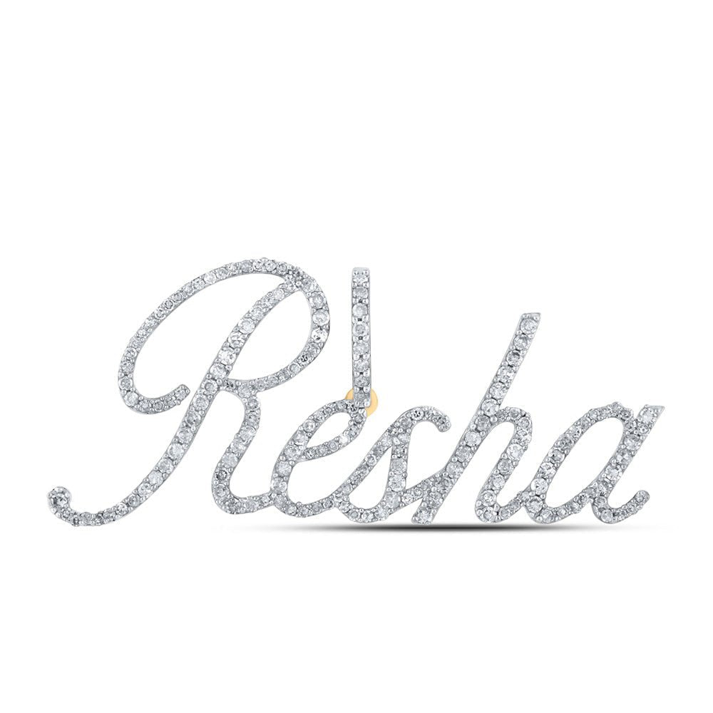 10kt Yellow Gold Diamond Initial & Letter Pendant: Personalized Elegance and Dazzling Brilliance - Splendid Jewellery