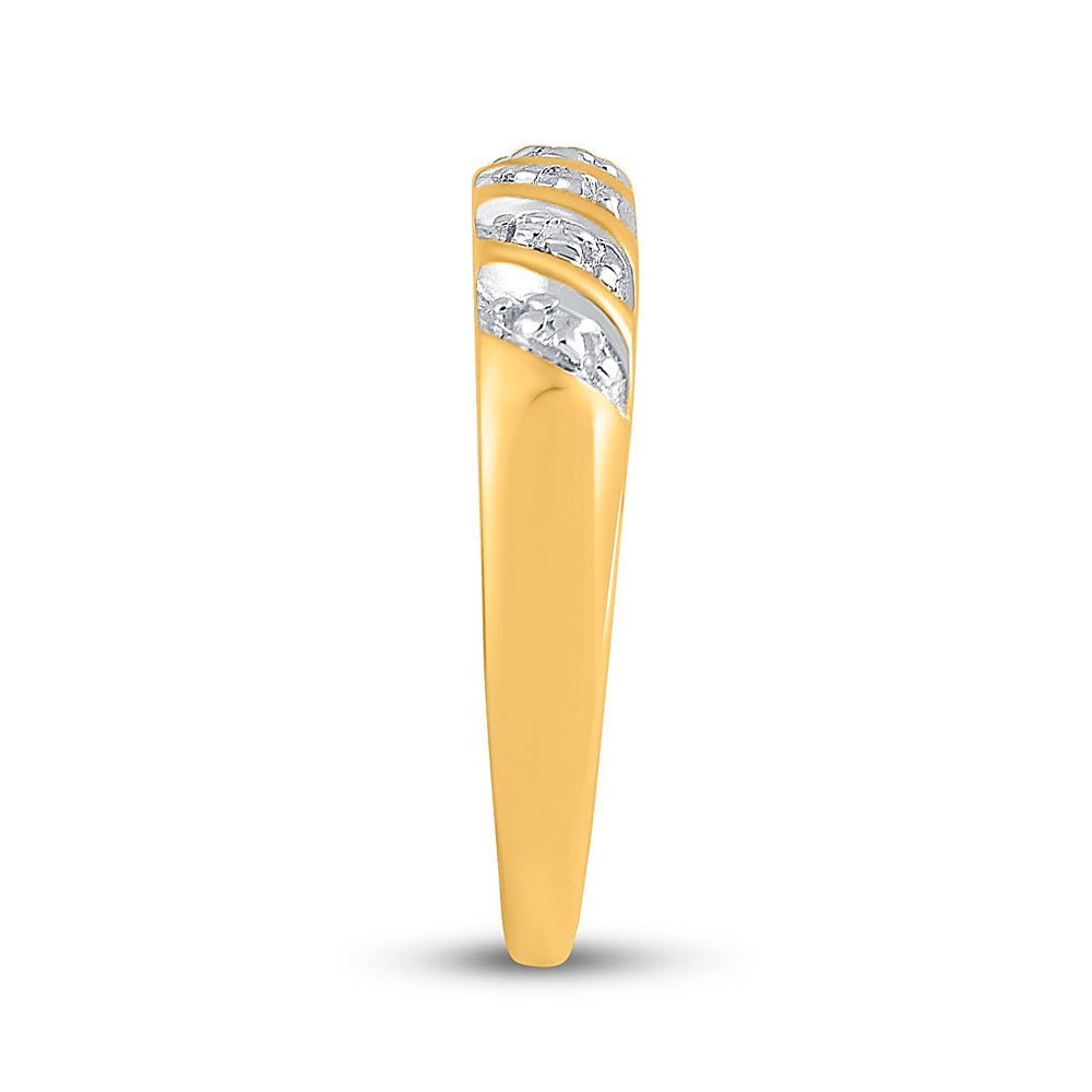10kt Yellow Gold His and Hers Round Diamond Cluster Wedding Set - A Timeless Celebration of Love - Splendid Jewellery