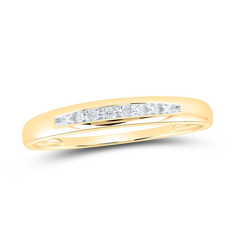 10kt Yellow Gold His Hers Round Diamond Cluster Wedding Set - A Timeless Union of Love - Splendid Jewellery