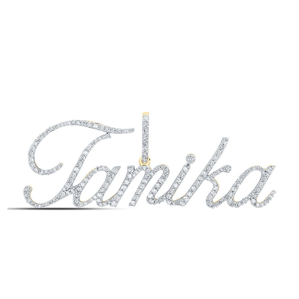 10kt Yellow Gold Personalized Diamond Initial & Letter Pendant - Splendid Jewellery Collection - Splendid Jewellery