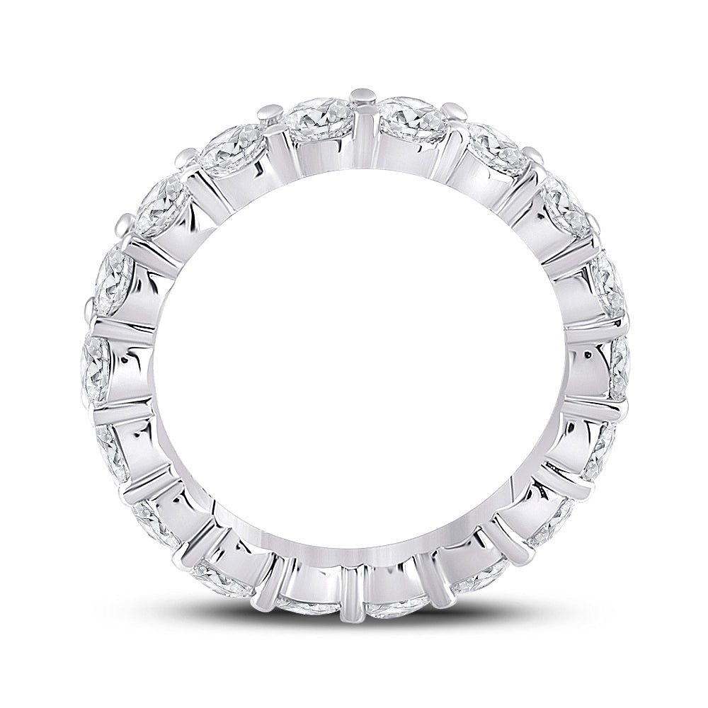 14K White Gold Round Diamond Women's Classic Eternity Ring 27/8 Cttw - Splendid Jewellery