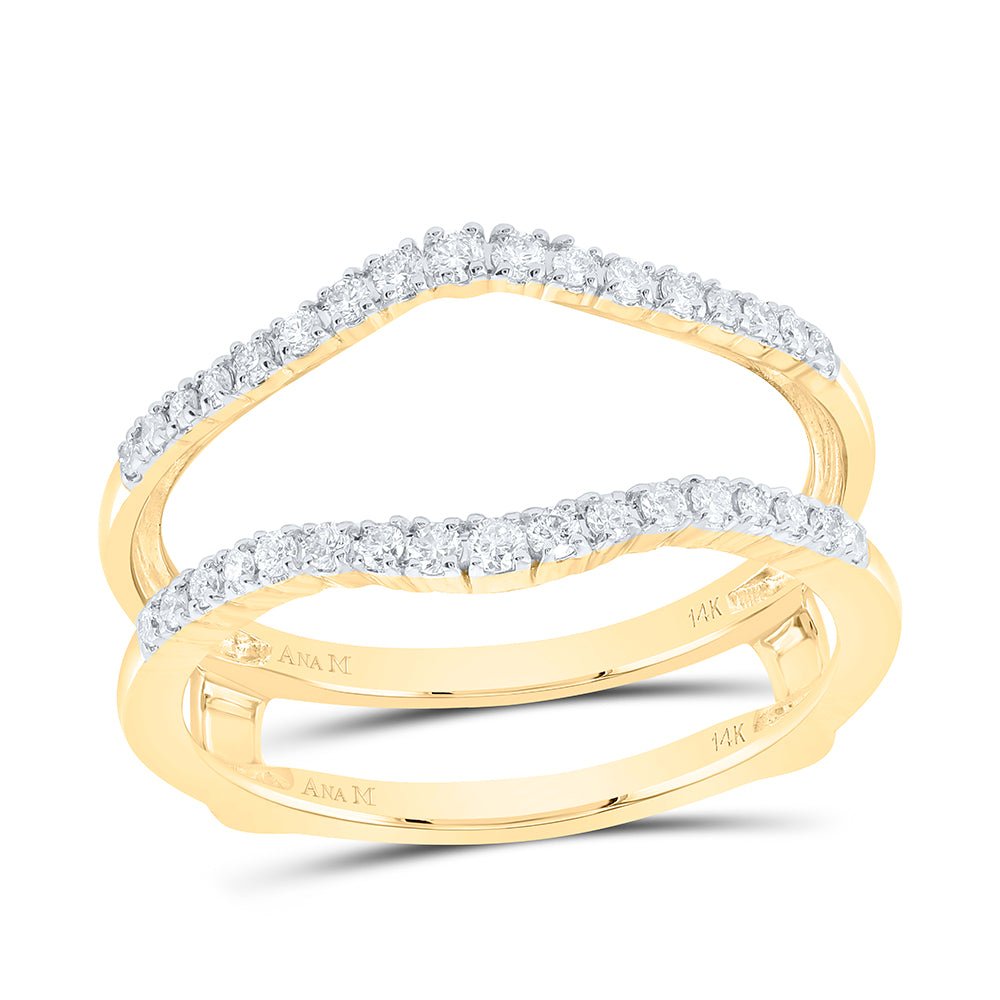 14K Yellow Gold Diamond Enhancer Ring 1/4 Cttw - Splendid Jewellery