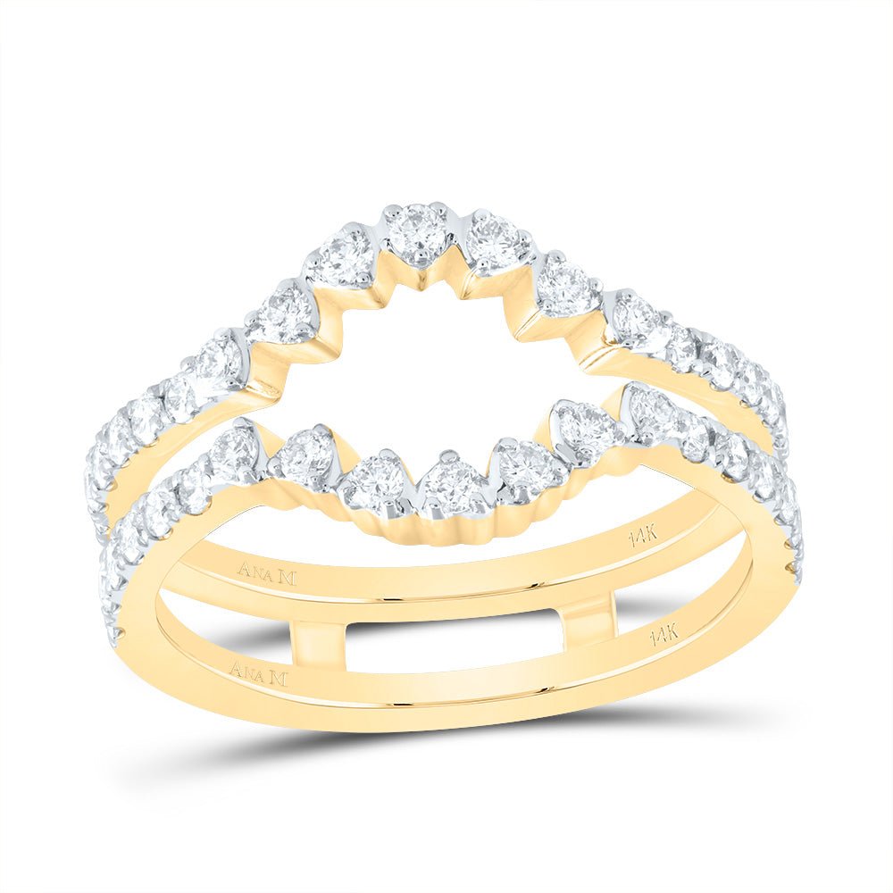 14K Yellow Gold Diamond Enhancer Ring 5/8 Cttw - Splendid Jewellery