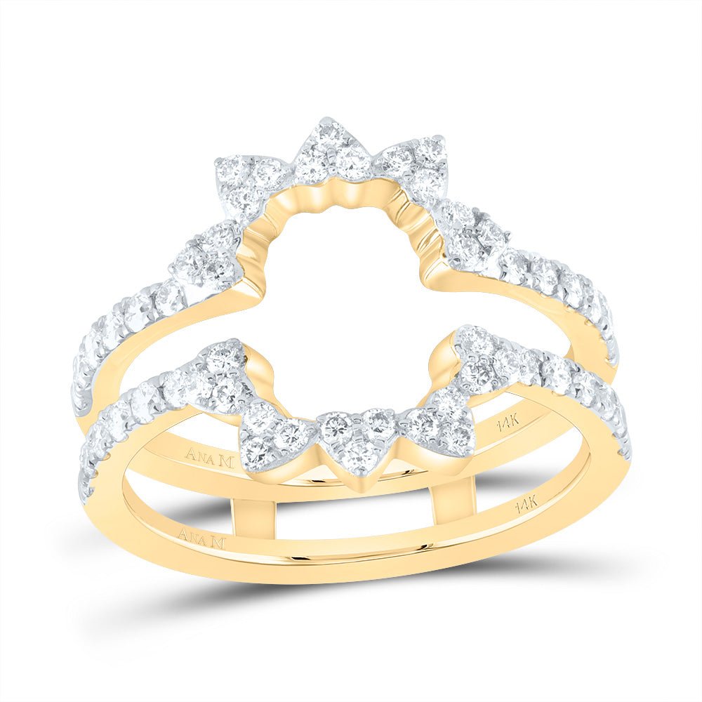 14K Yellow Gold Diamond Enhancer Ring 5/8 Cttw - Splendid Jewellery
