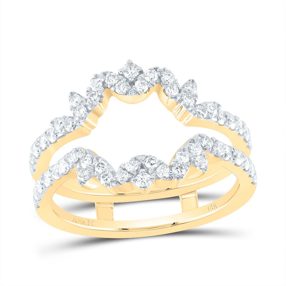14K Yellow Gold Diamond Enhancer Ring 5/8 Cttw - Splendid Jewellery