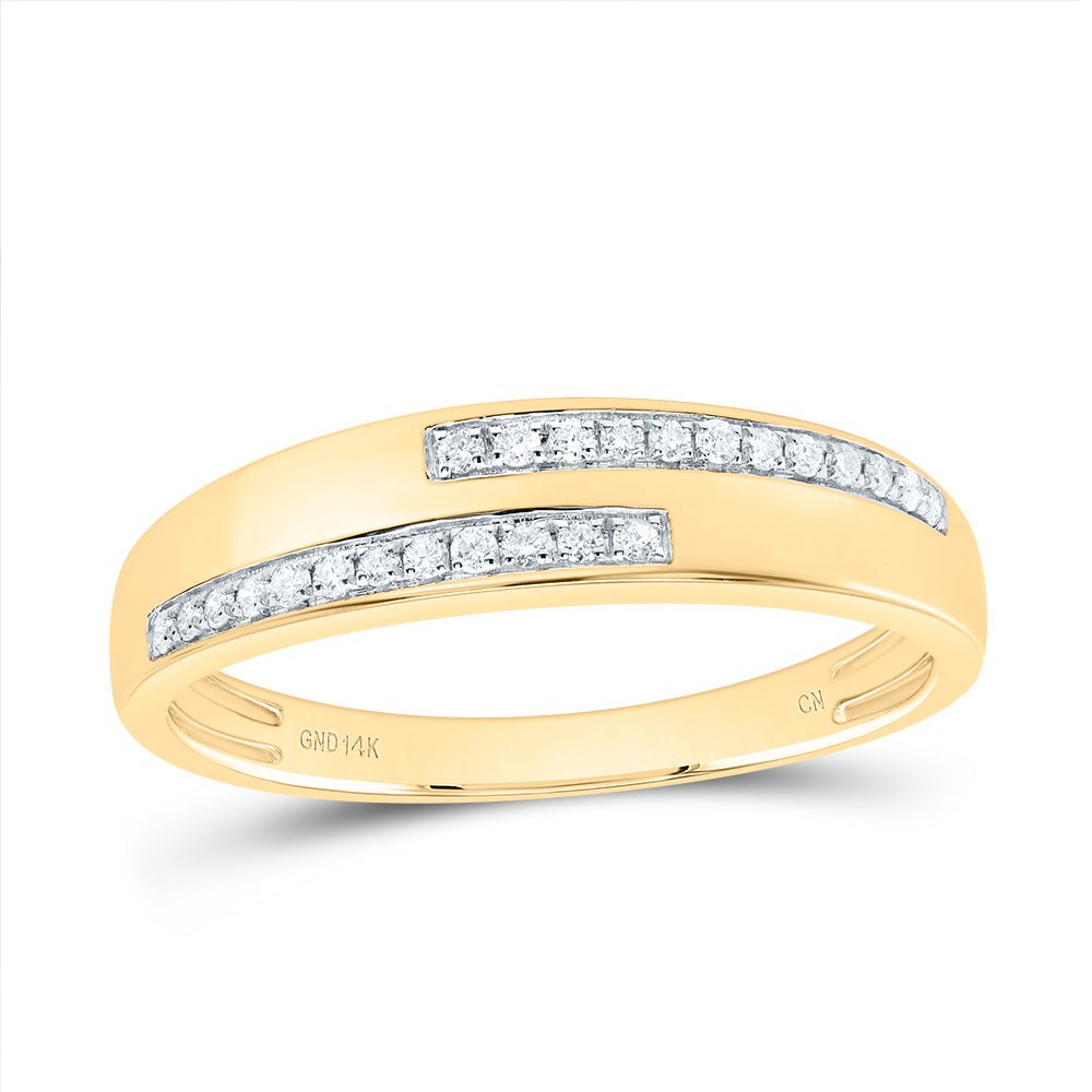 14K Yellow Gold Diamond Trio Ring Set 1/2 Cttw - Splendid Jewellery