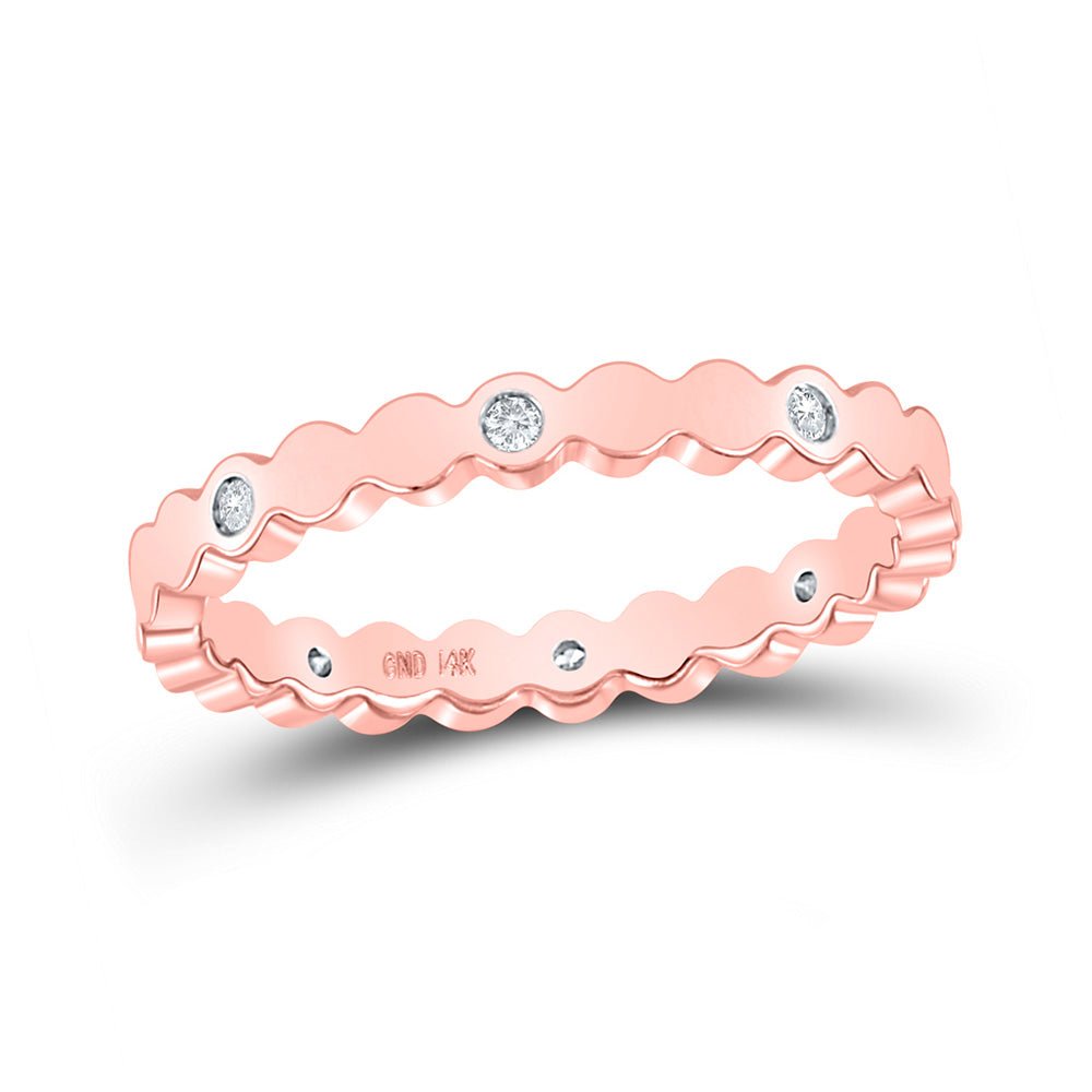 14kt Rose Gold Diamond Elegance Band - Splendid Jewellery