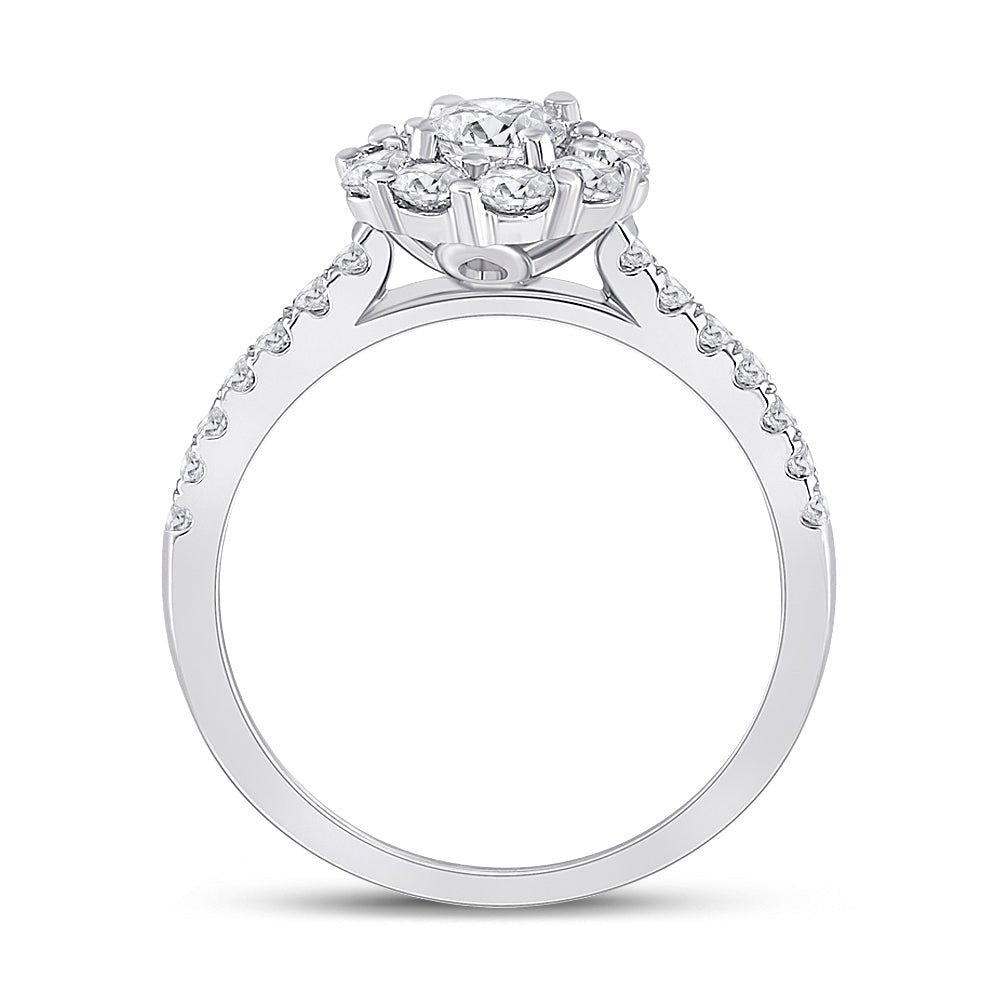 14kt White Gold Eternal Love Diamond Solitaire Bridal Wedding Engagement Ring - Splendid Jewellery