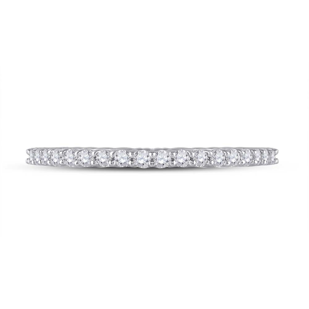 14kt White Gold Radiant Diamond Eternity Wedding Band - A Timeless Symbol of Love and Elegance - Splendid Jewellery