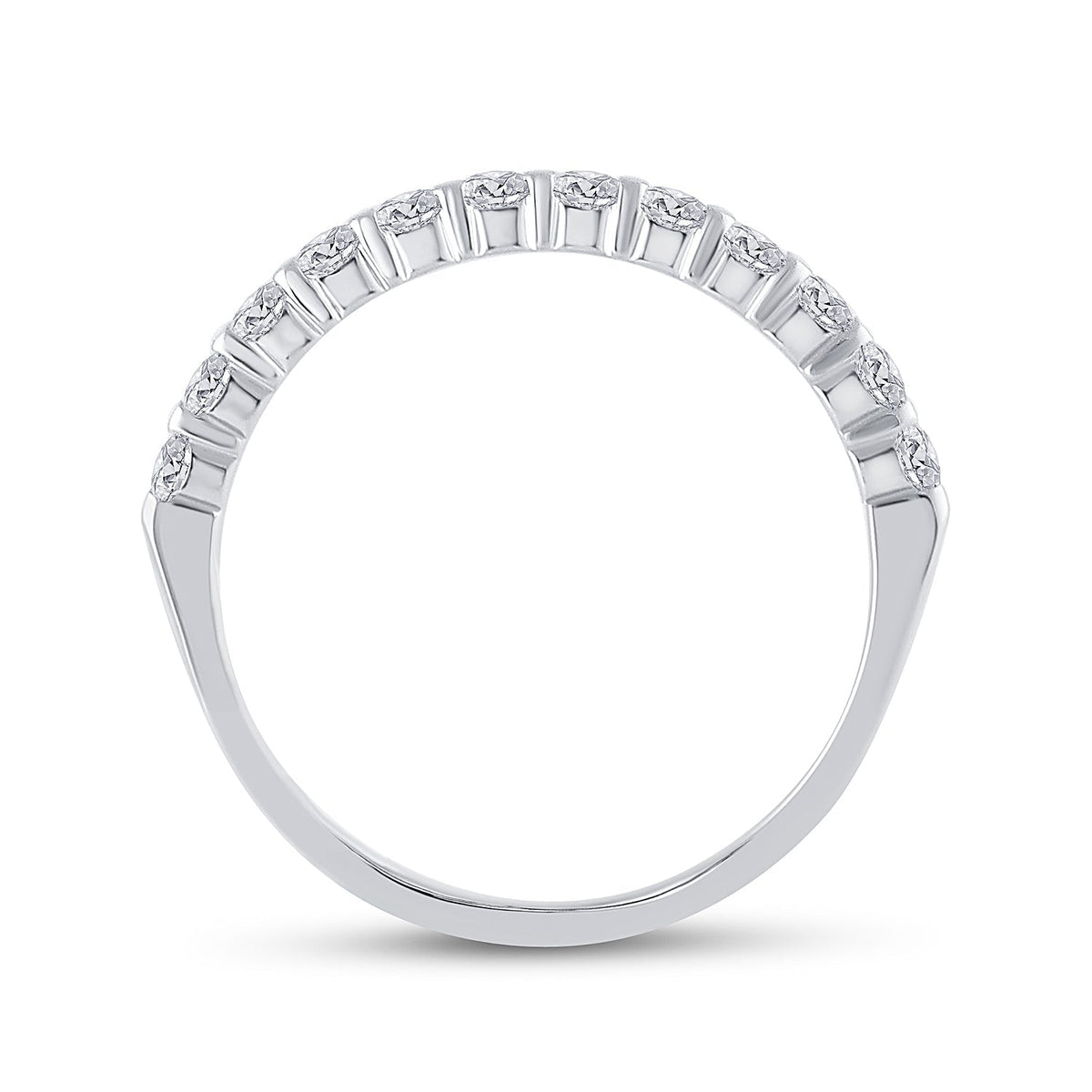 14kt White Gold Sparkling Diamond Band: A Timeless Symbol of Elegance and Style - Splendid Jewellery