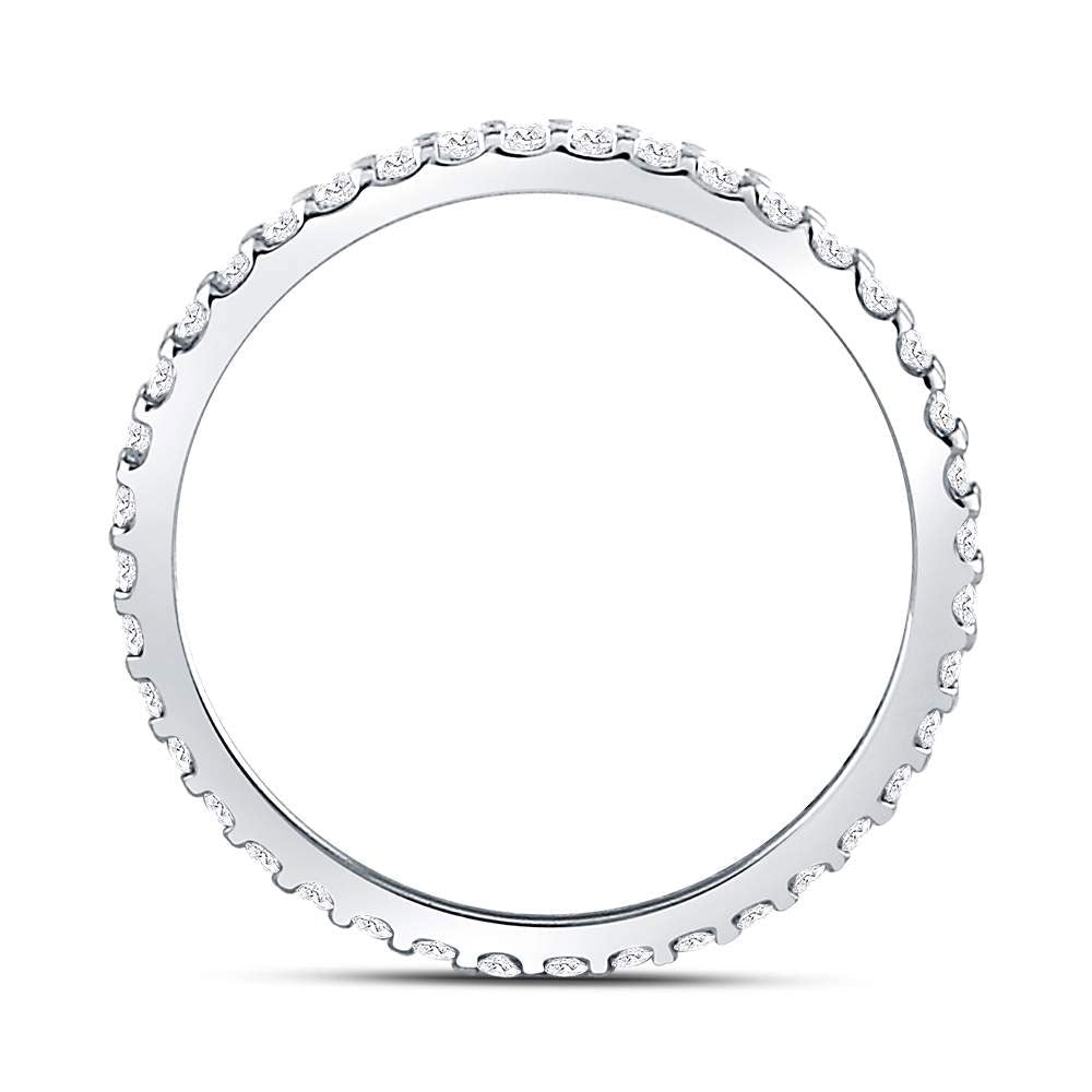 14kt White Gold Sparkling Diamond Eternity Wedding Band | Splendid Jewellery - Splendid Jewellery