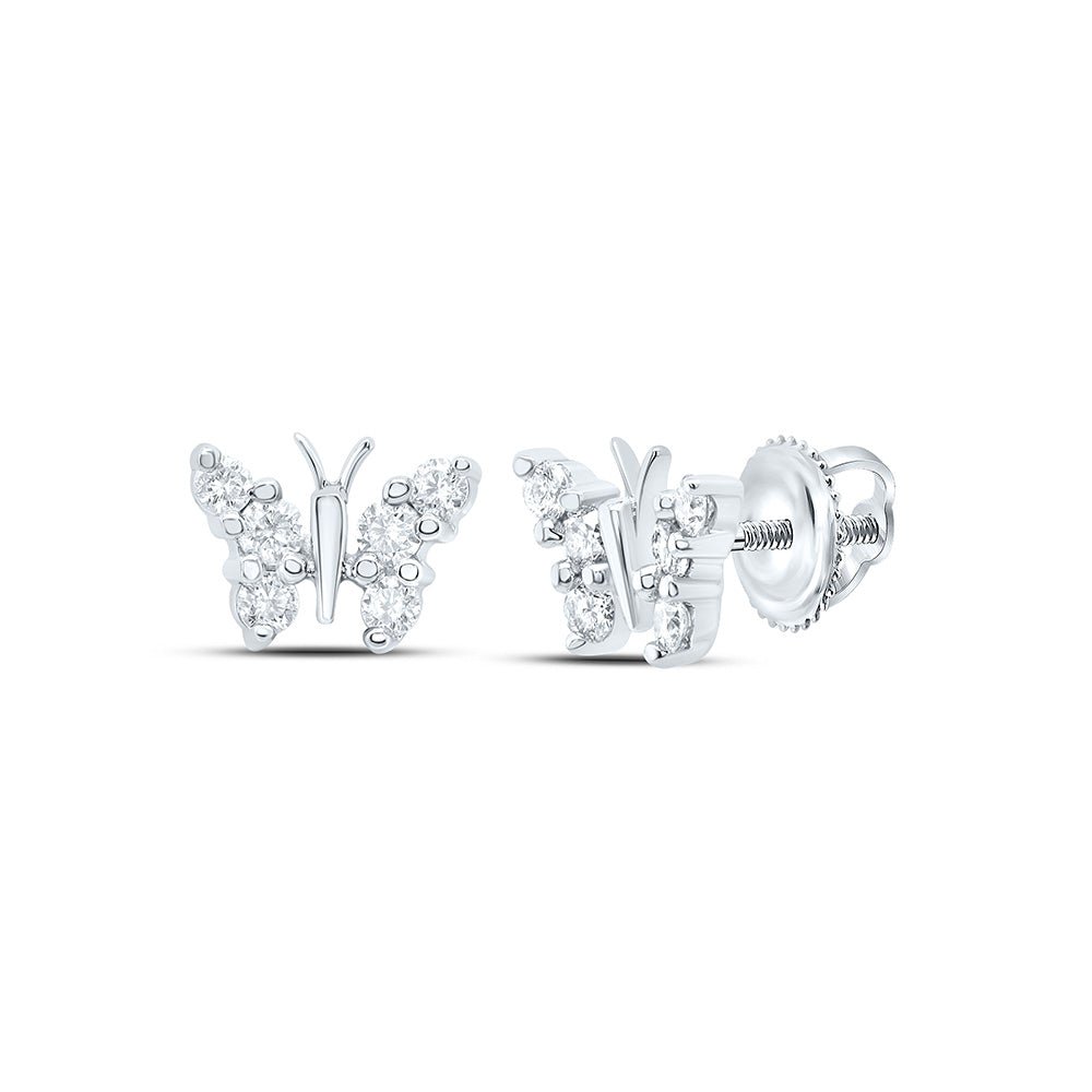 Round Diamond Stud Earrings 1/5 Cttw - Splendid Jewellery