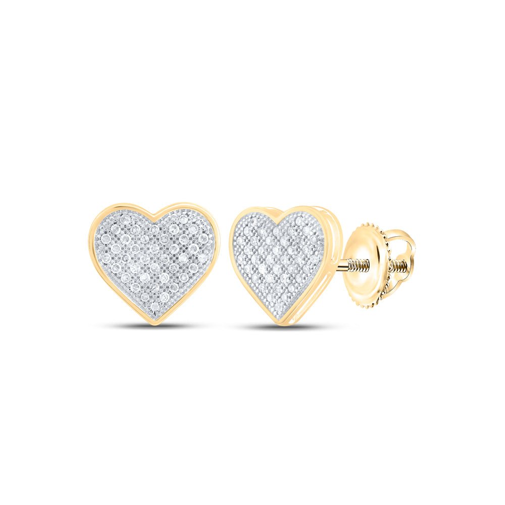 Round Diamond Cluster Earrings 1/4 Cttw - Splendid Jewellery
