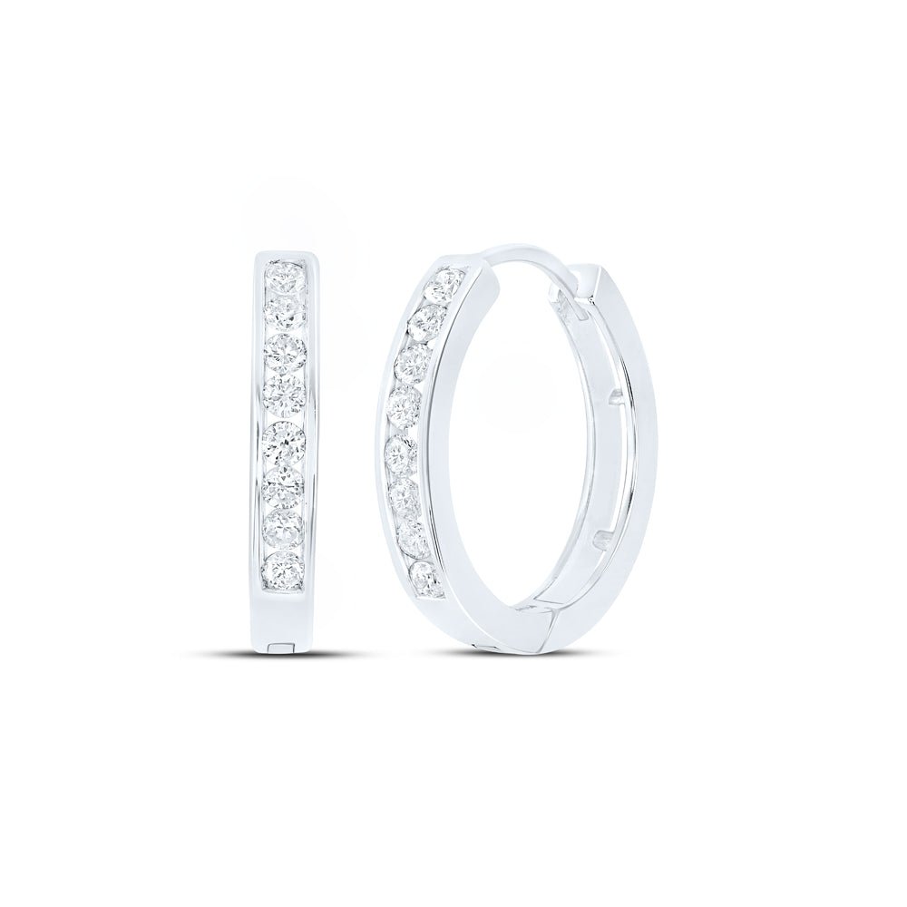 Diamond Hoop Earrings with Natural Sparkle with Elegant Styling - Splendid Jewellery