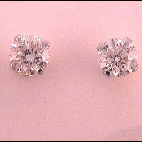 14K Yellow Gold Diamond Earrings for Everyday Wear with Fine Detail - Splendid Jewellery