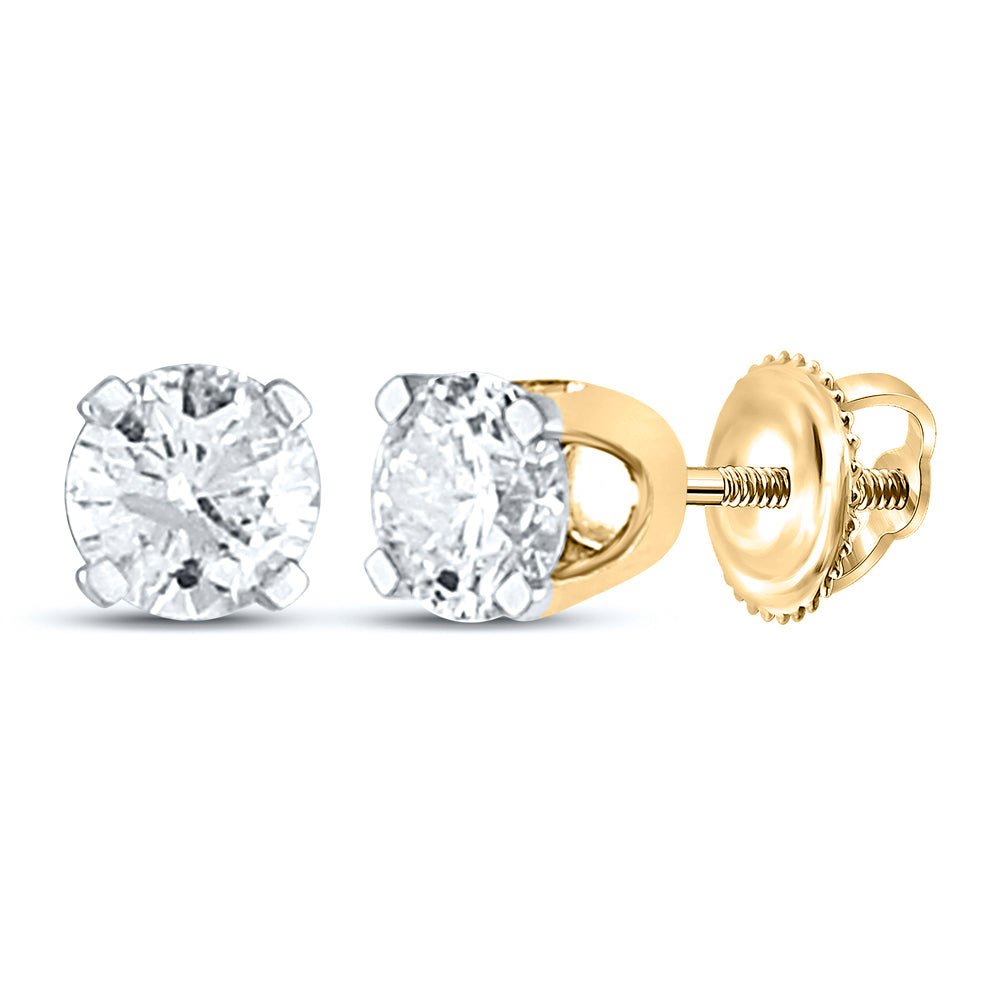 Round Diamond Stud Earrings 1/4 Cttw - Splendid Jewellery