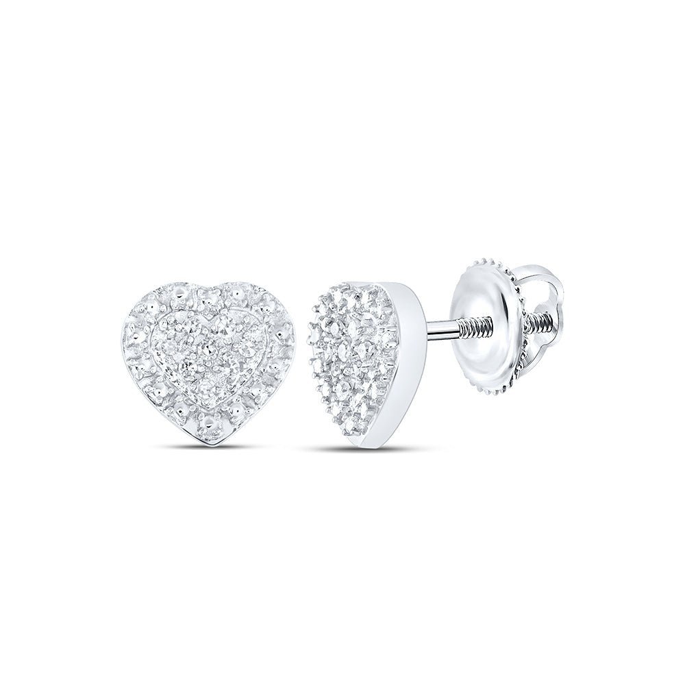 Sterling Silver Modern Diamond Earrings Gift Edition - Splendid Jewellery