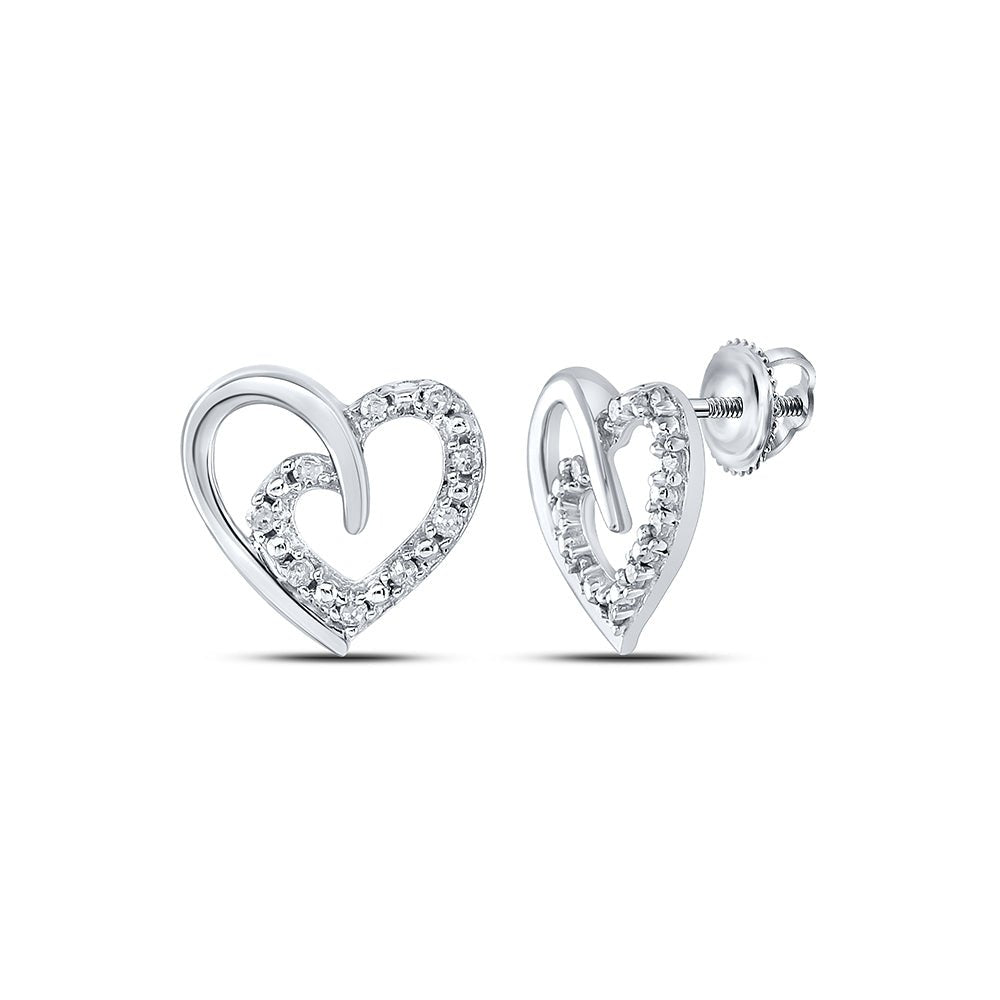 Sterling Silver Elegant Earrings with Diamond for Everyday Wear - Splendid Jewellery