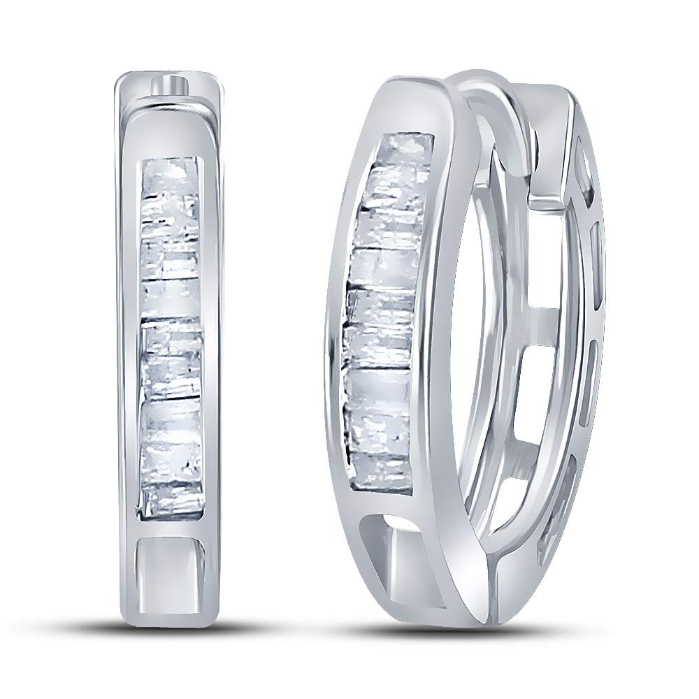 Sterling Silver Diamond Earrings for Everyday Wear - Splendid Jewellery
