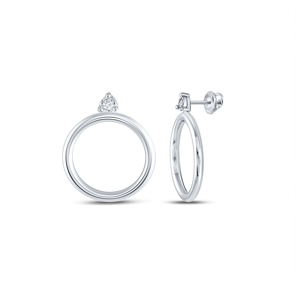 Sterling Silver Luxury Diamond Earrings for Everyday Wear - Splendid Jewellery