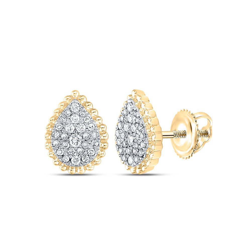 Round Diamond Drop Earrings 1/4 Cttw - Splendid Jewellery