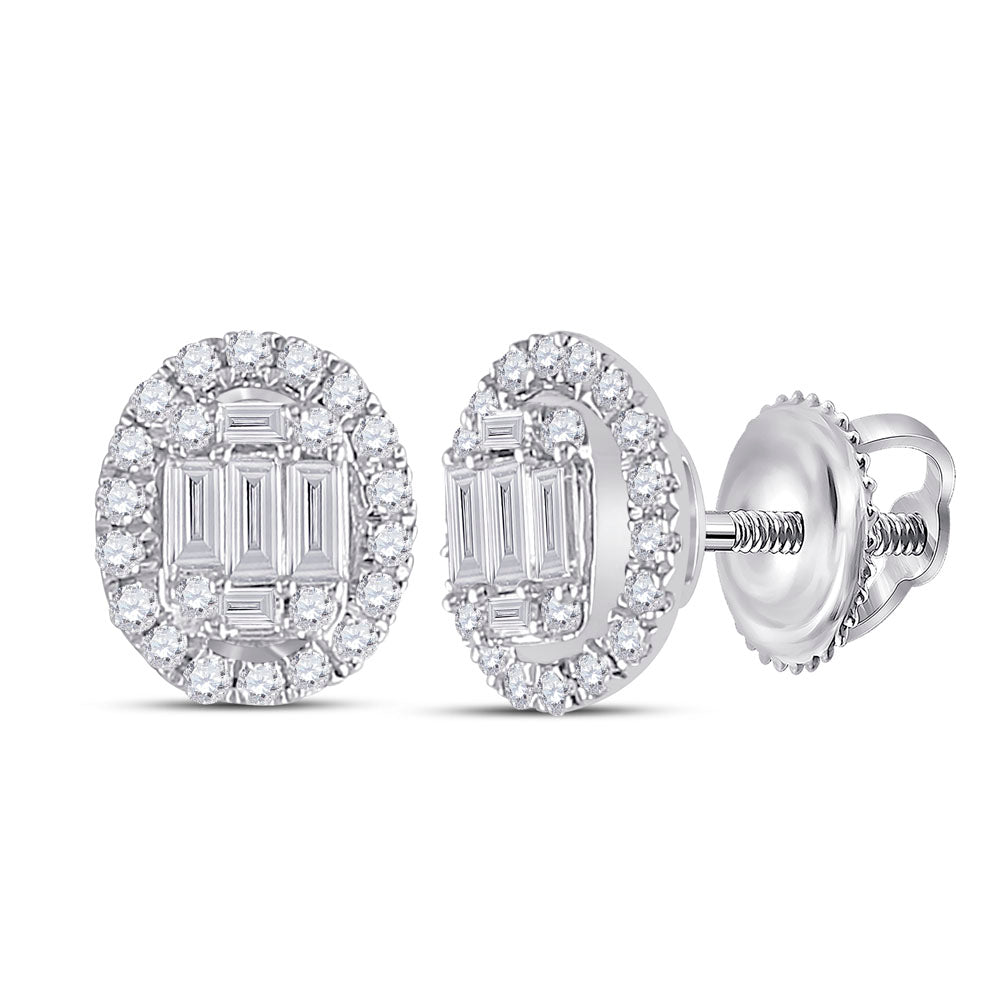 Baguette Diamond Earrings 3/8 Cttw Gift Edition - Splendid Jewellery