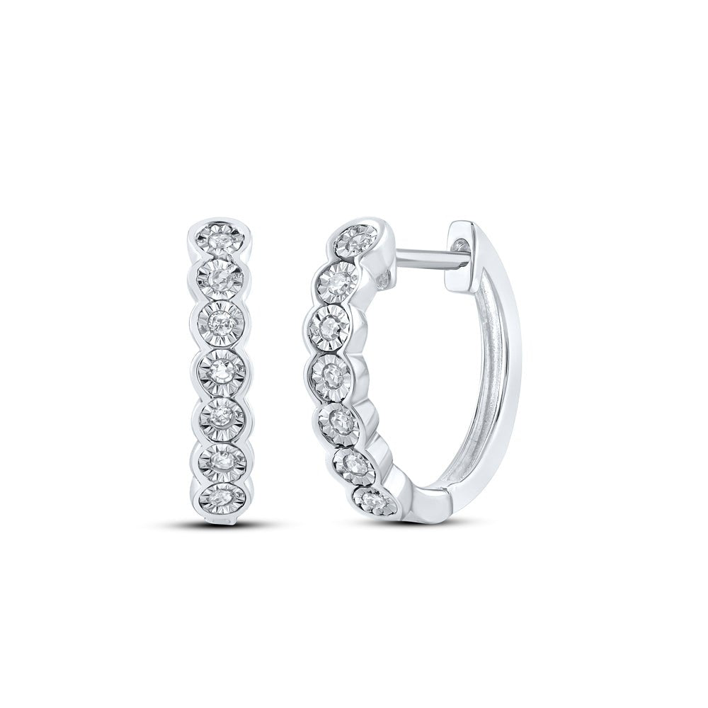 Diamond Hoop Earrings with Natural Sparkle with Elegant Styling - Splendid Jewellery