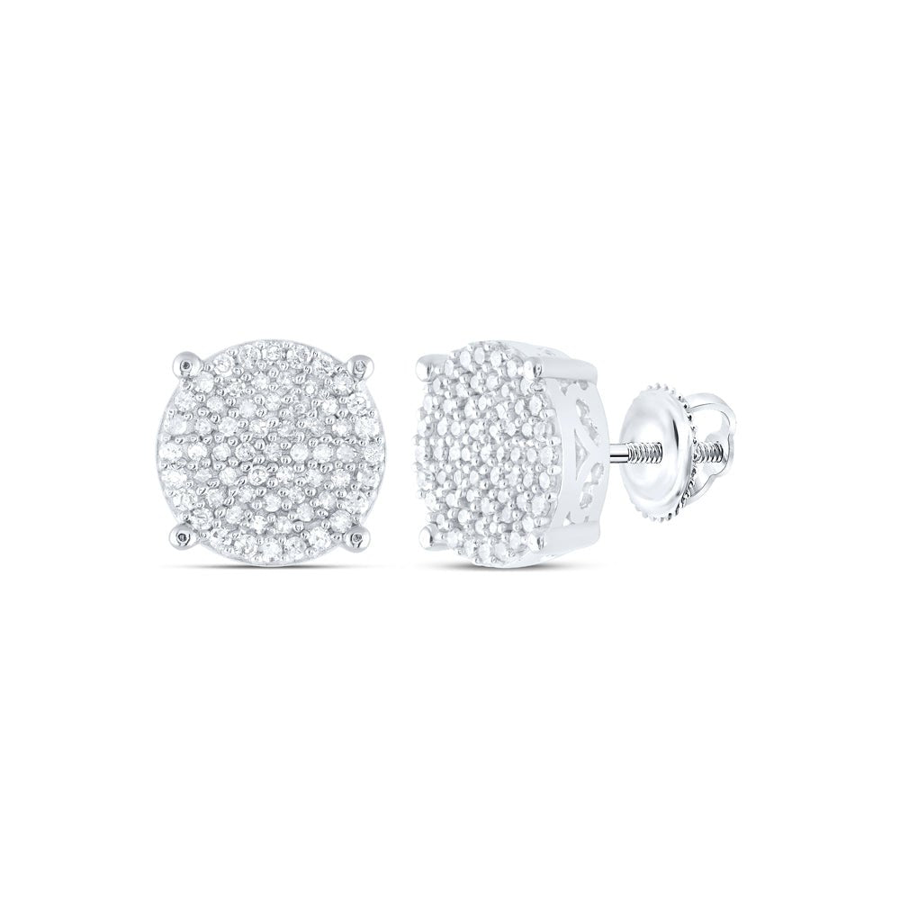 Sterling Silver Modern Diamond Earrings Gift Edition - Splendid Jewellery
