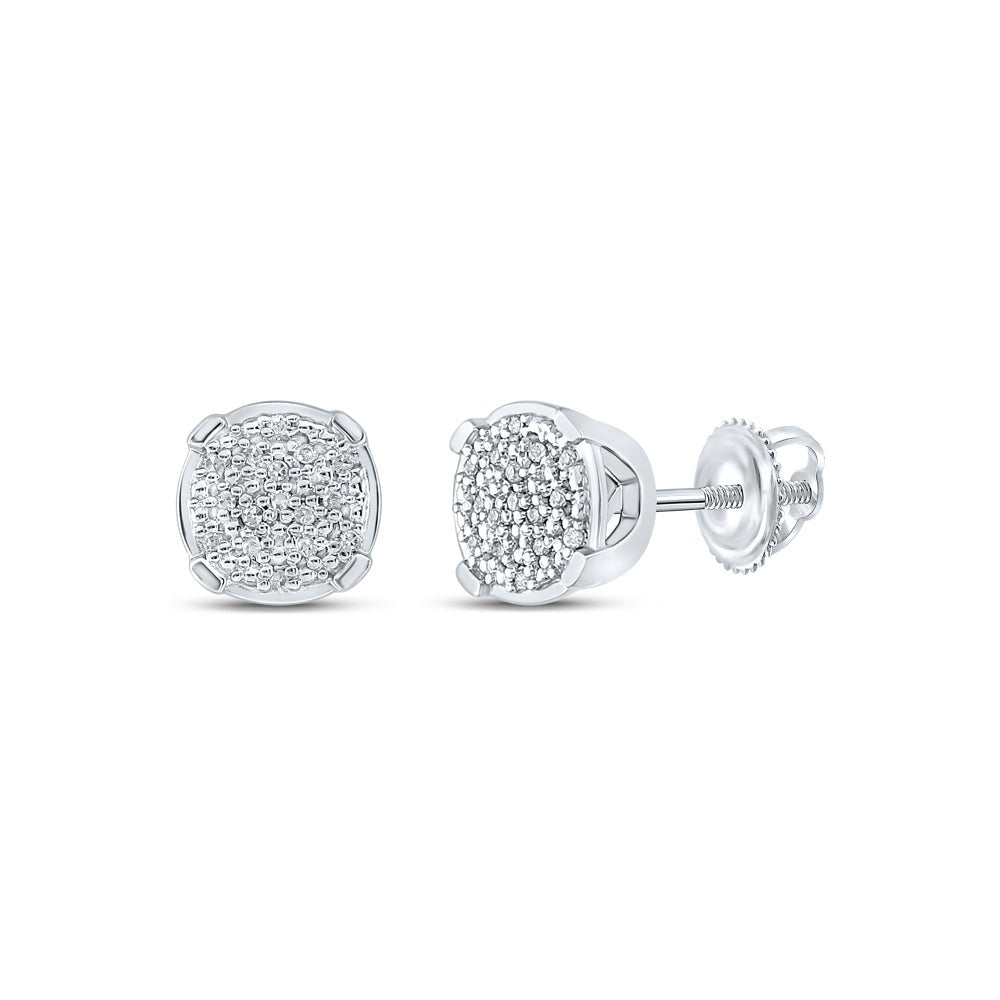 Sterling Silver Gift - Ready Diamond Earrings with Fine Detail - Splendid Jewellery