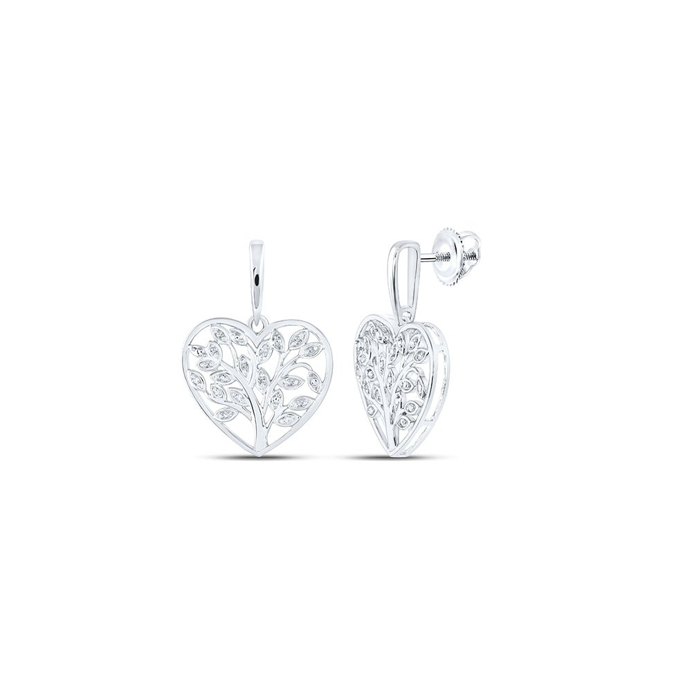 Sterling Silver Luxury Diamond Earrings with Fine Detail - Splendid Jewellery