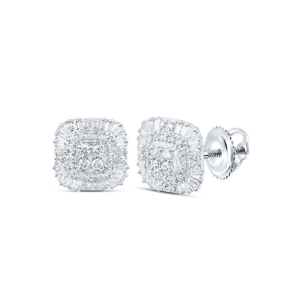 10K White Gold Gift - Ready Diamond Earrings - Splendid Jewellery