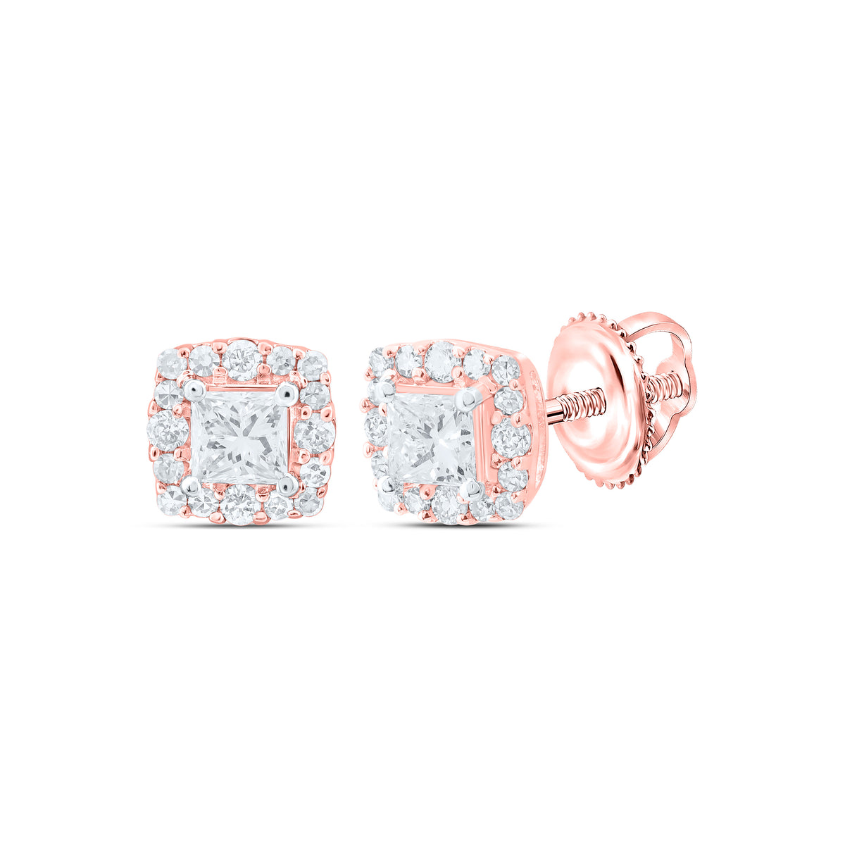 14K Rose Gold Gift - Ready Diamond Earrings Gift Edition - Splendid Jewellery