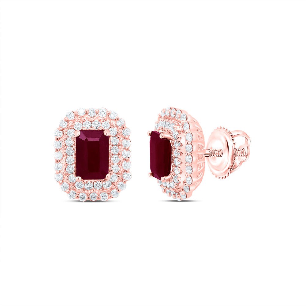 Ruby Earrings with Natural Sparkle - Splendid Jewellery