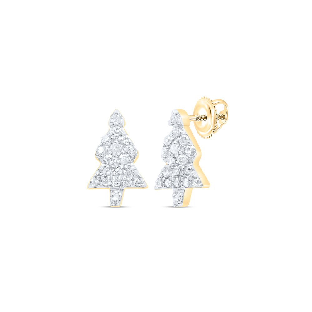Diamond Earrings 1/6 Cttw with Fine Detail - Splendid Jewellery
