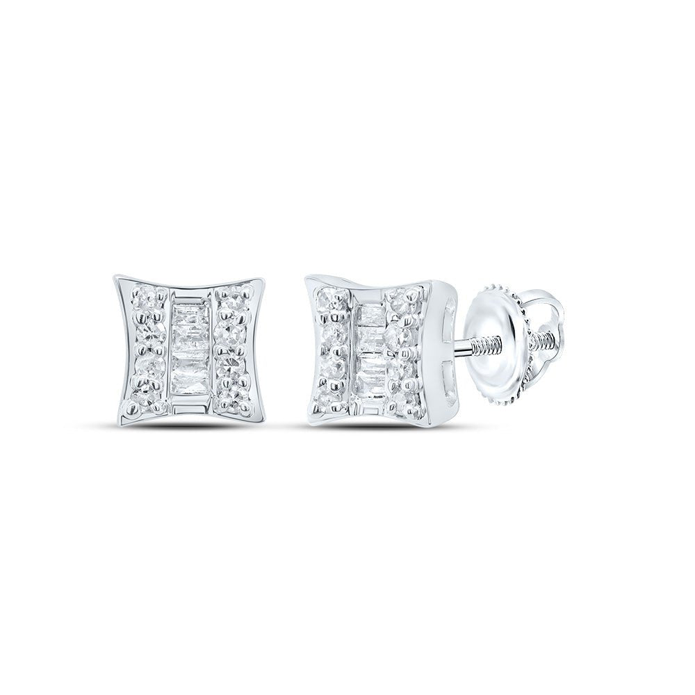10K White Gold Gift - Ready Diamond Earrings Gift Edition - Splendid Jewellery