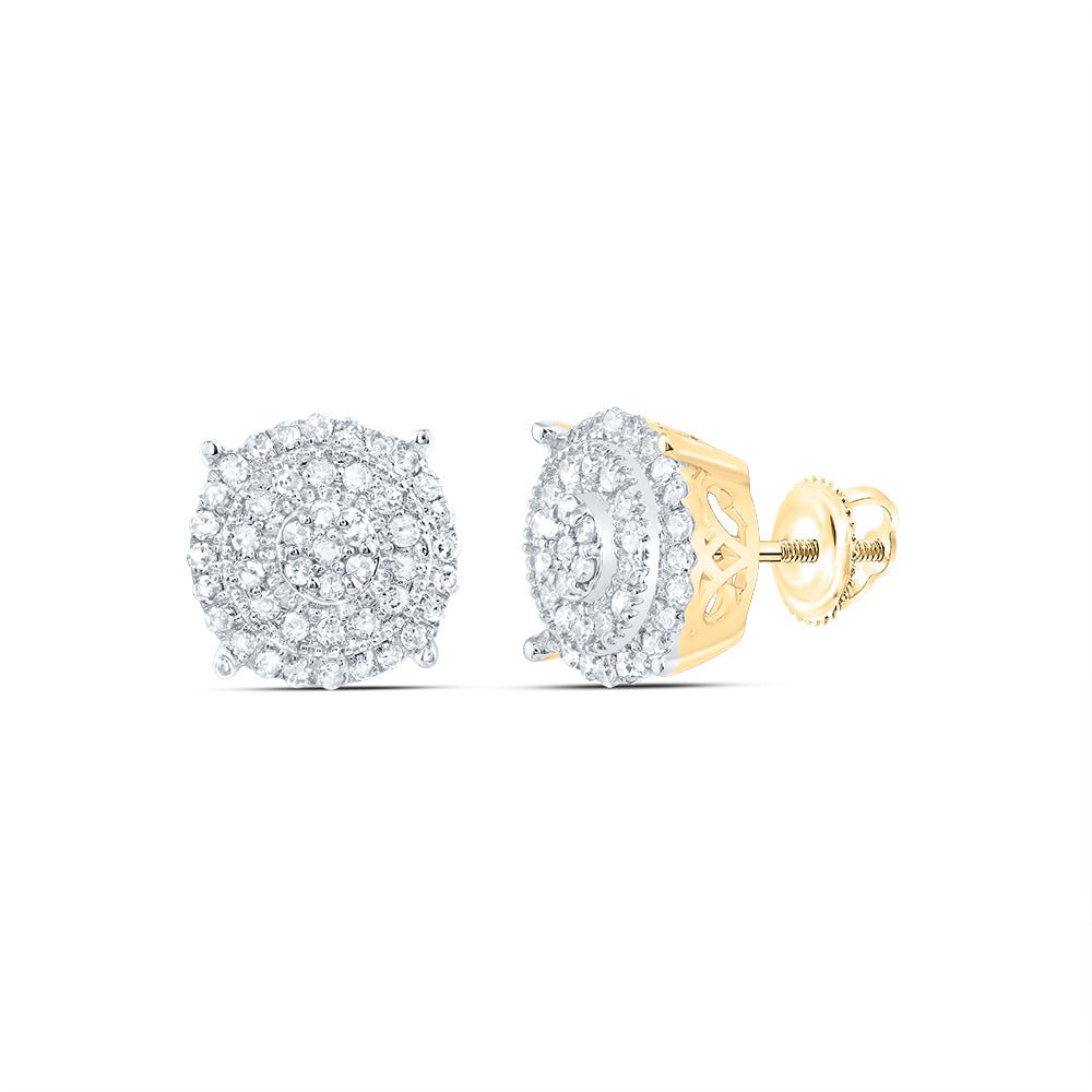 10K Yellow Gold Diamond Earrings for Everyday Wear with Natural Sparkle - Splendid Jewellery