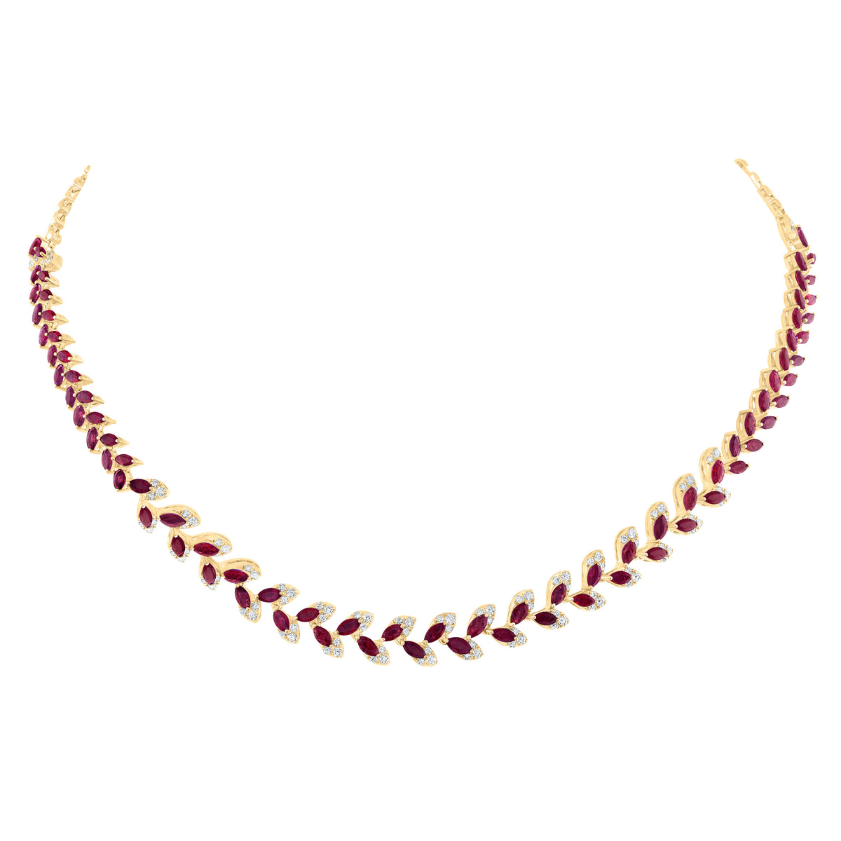 14K Yellow Gold Ruby Earrings Gift Edition - Splendid Jewellery