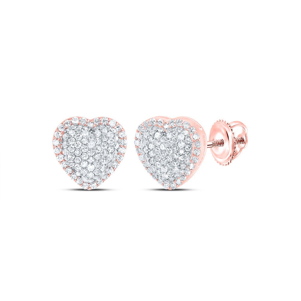 10K Rose Gold Diamond Earrings for Everyday Wear for Everyday Wear - Splendid Jewellery