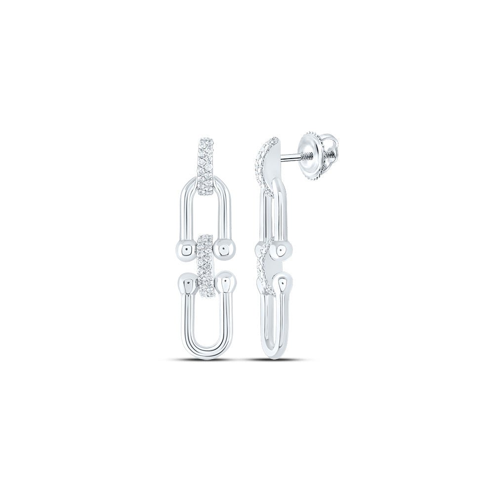 14K White Gold Luxury Diamond Earrings Gift Edition - Splendid Jewellery