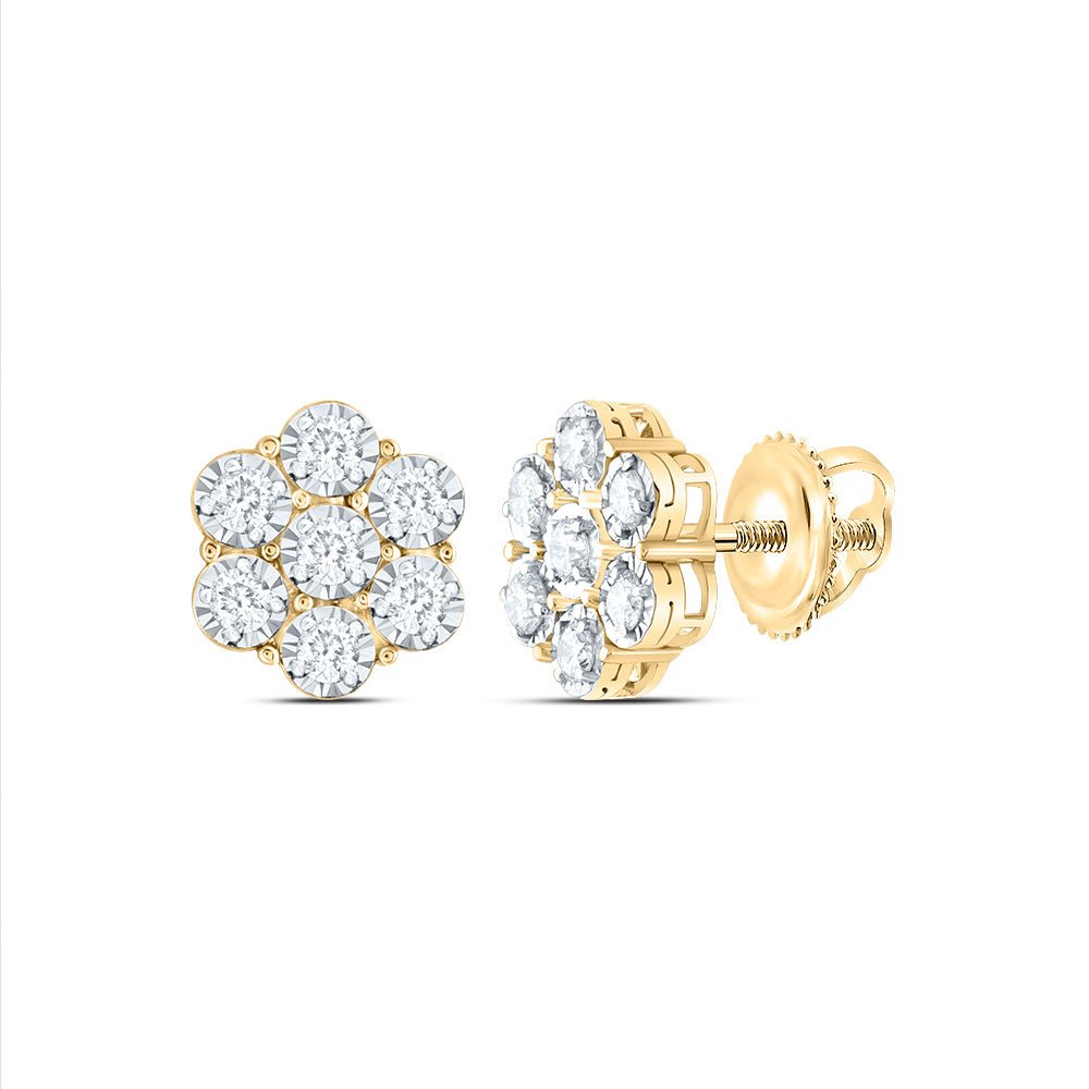 Diamond Earrings in 14K Yellow Gold Gift Edition - Splendid Jewellery