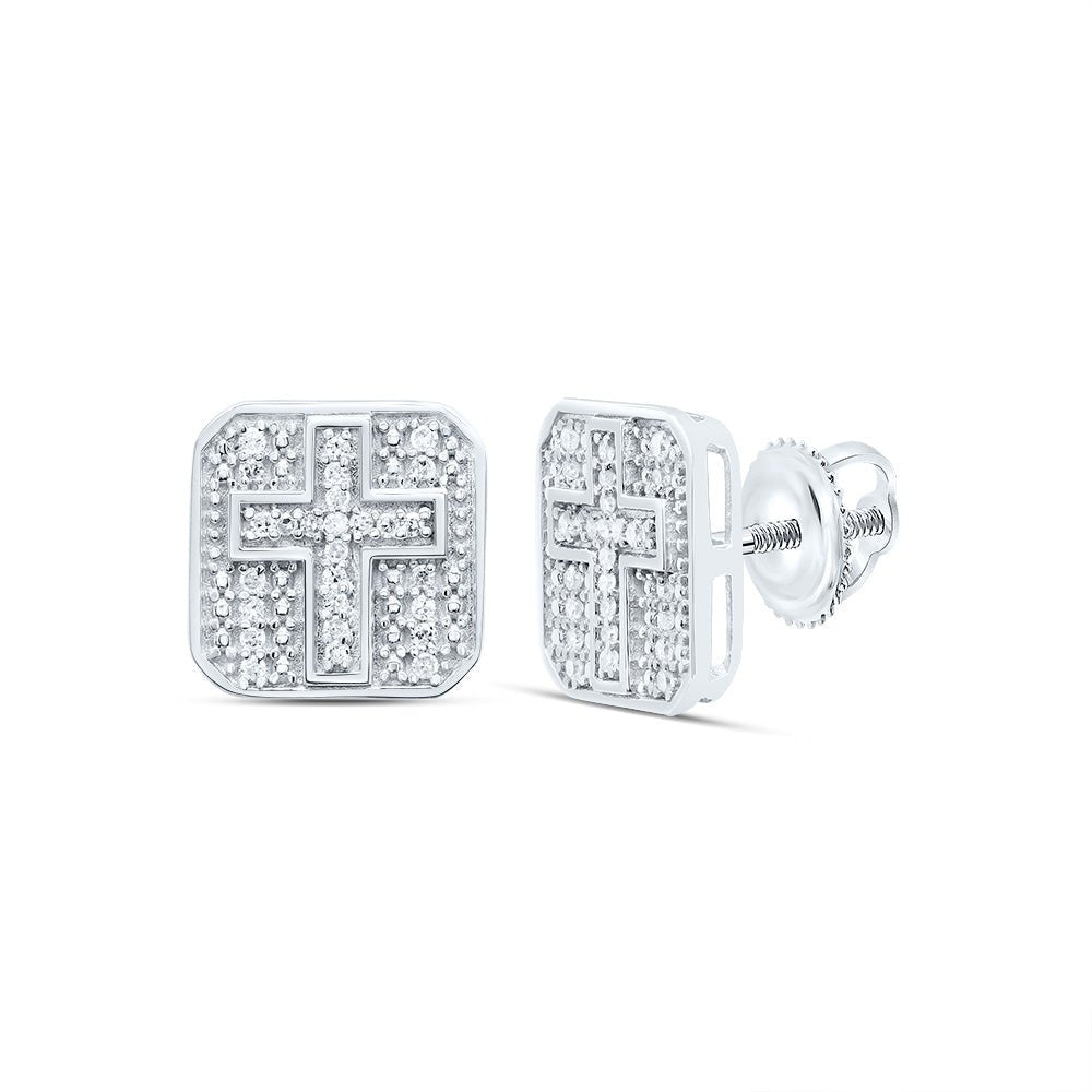 Sterling Silver Luxury Diamond Stud Earrings Gift Edition - Splendid Jewellery