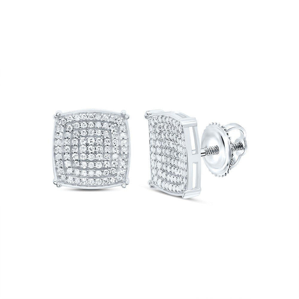 Sterling Silver Diamond Earrings for Everyday Wear Gift Edition - Splendid Jewellery