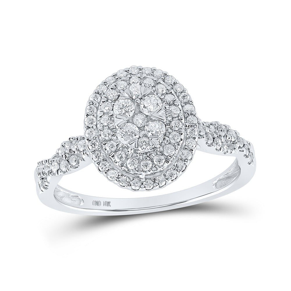 Captivating Brilliance Diamond Cluster Ring - Splendid Jewellery