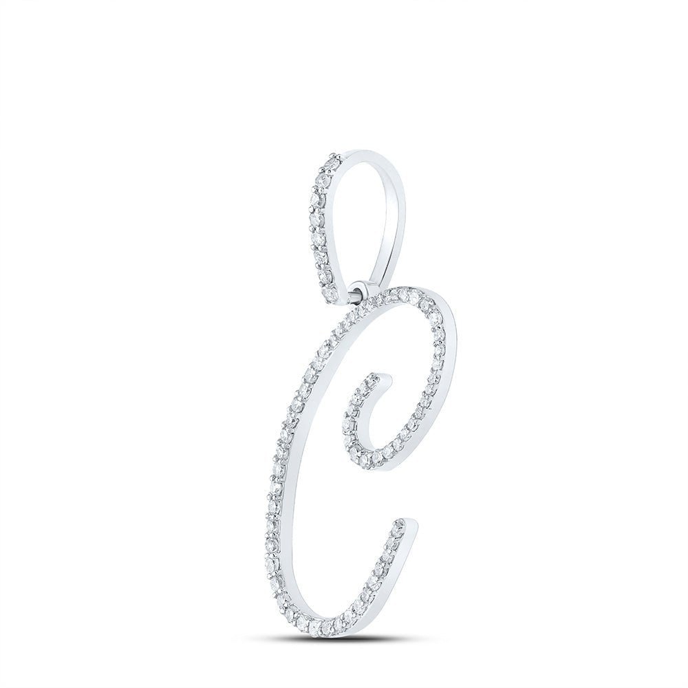 Captivating Brilliance Diamond Initial Pendant - Splendid Jewellery