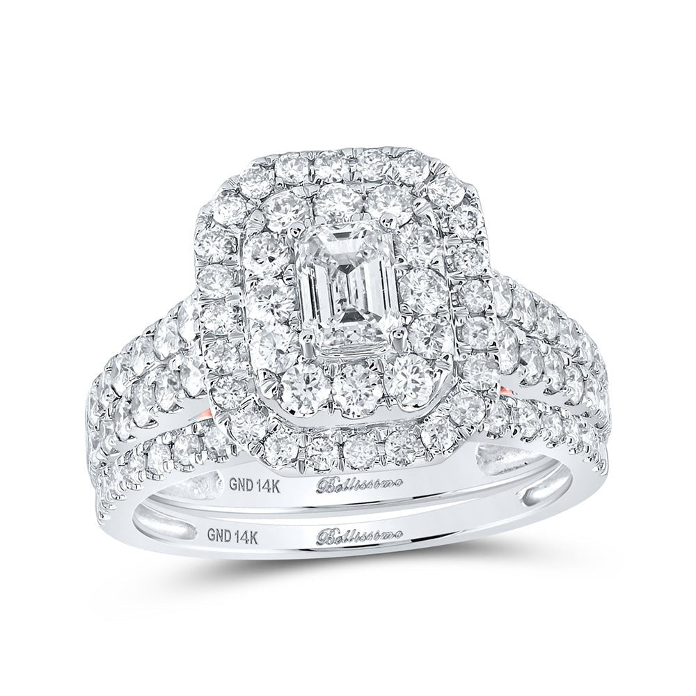 Captivating Emerald Brilliance Wedding Ring Set - Splendid Jewellery